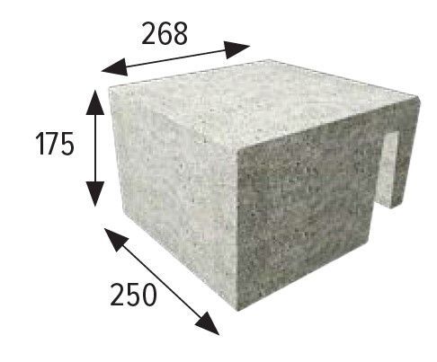 25x26,8 cm Niche sarokdarab/sáv kötélrögzítő darab