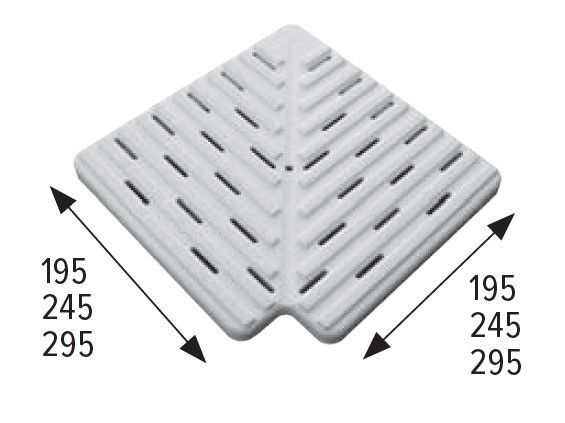 19,5/24,5/29,5 cm Sarok rács elem több méretben