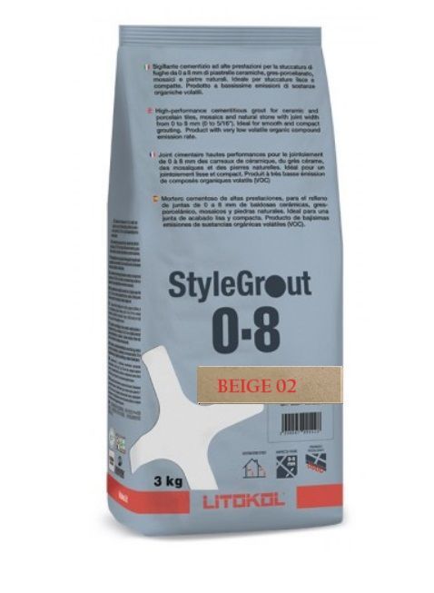 LITOKOL STYLEGROUT BEIGE 02 BÉZS fugázó