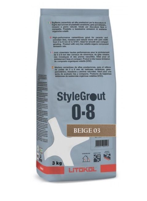 LITOKOL STYLEGROUT BEIGE 03 BÉZS fugázó