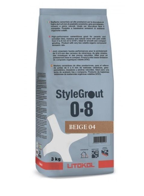 LITOKOL STYLEGROUT BEIGE 04 sötét BÉZS fugázó