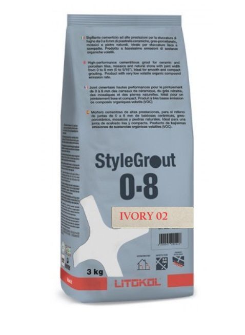 LITOKOL STYLEGROUT IVORY 02 fugázó